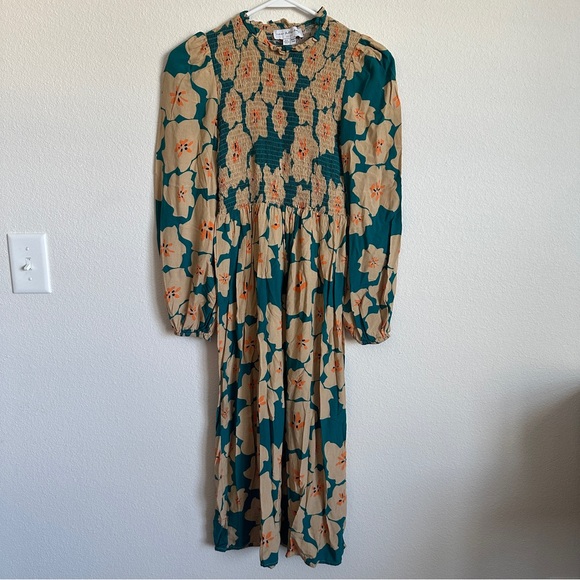 NWOT Never fully dressed floral boho midi prairie dress - Picture 3 of 7